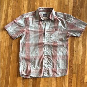 Patagonia Men's Plaid Shirt - Red and White